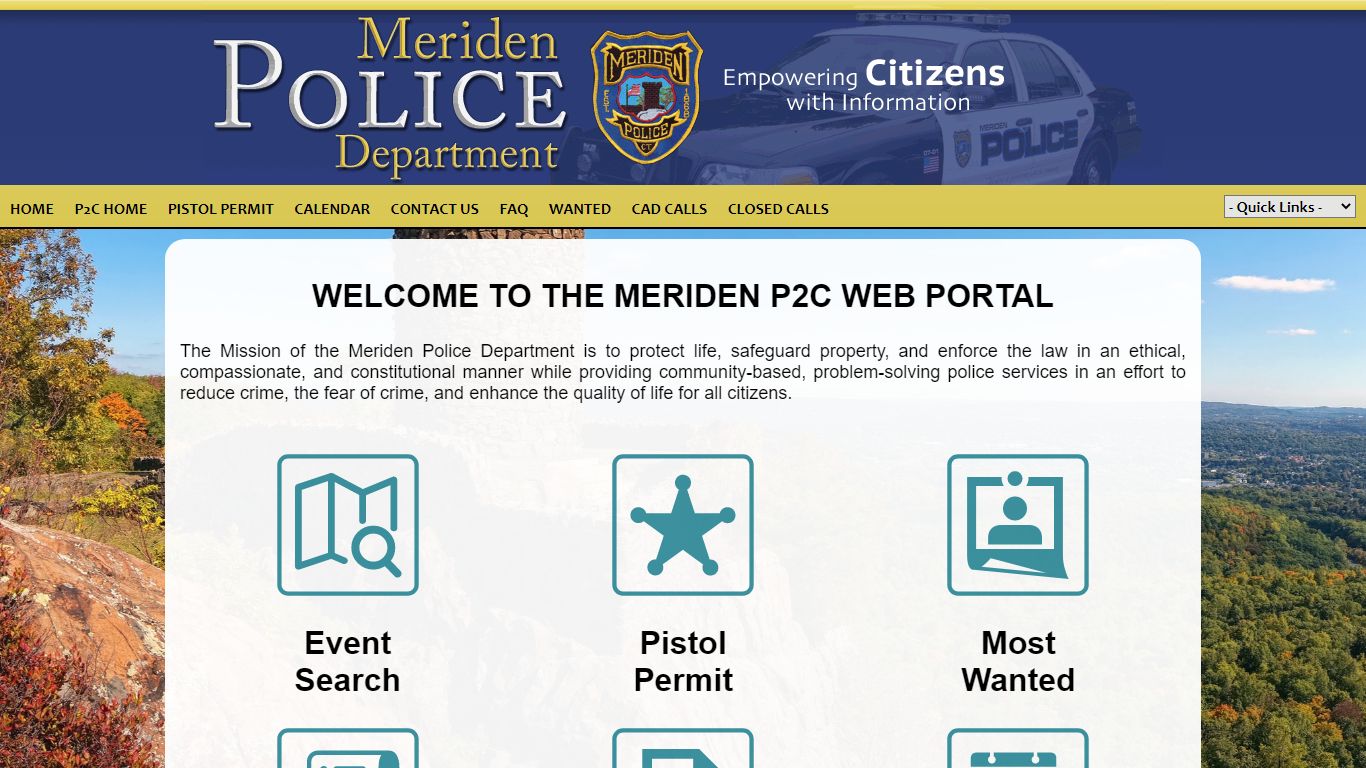 Meriden Police Department P2C - provided by OSSI